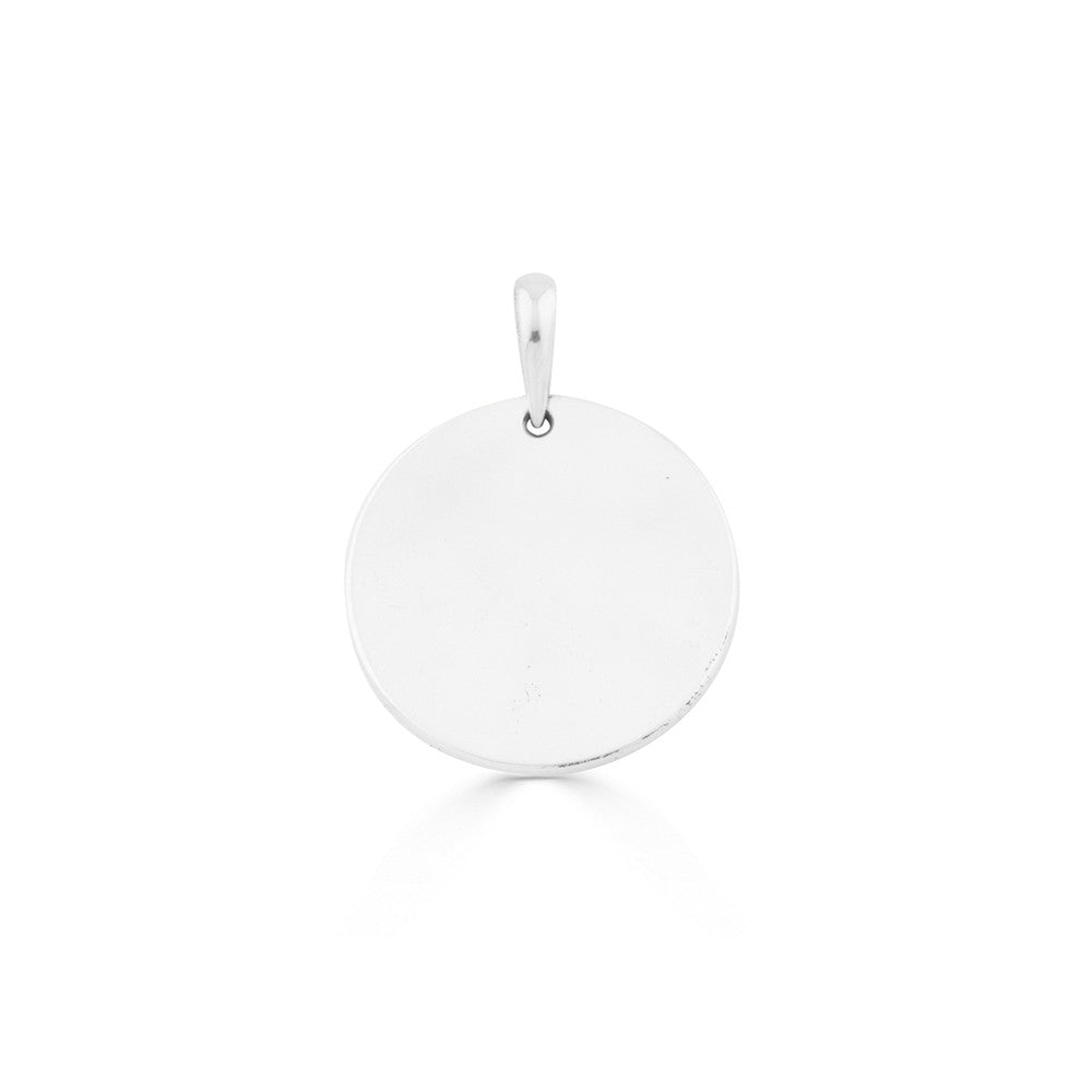 Sterling Silver 925 Bold Disc Pendant