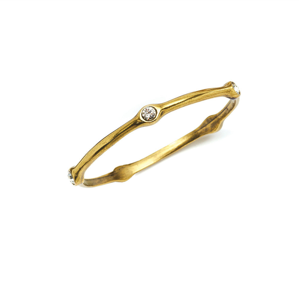Olympic Gold Crystal Bangle