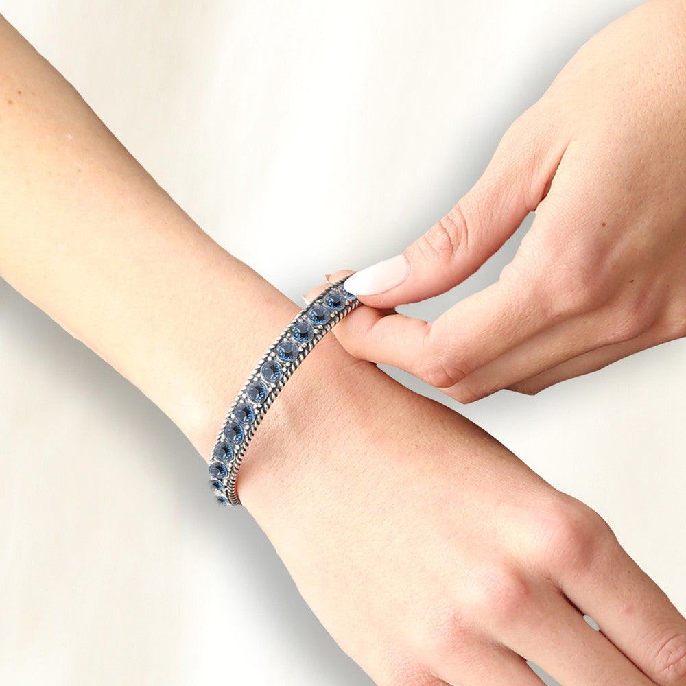 Denim Blue Eternity Bangle