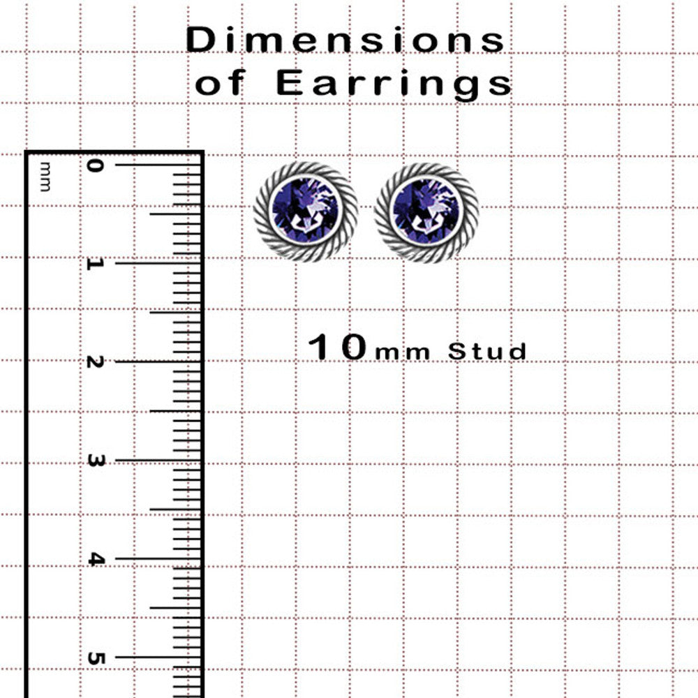 Nautical Swarovski Stud Earrings. NEW COLOURS