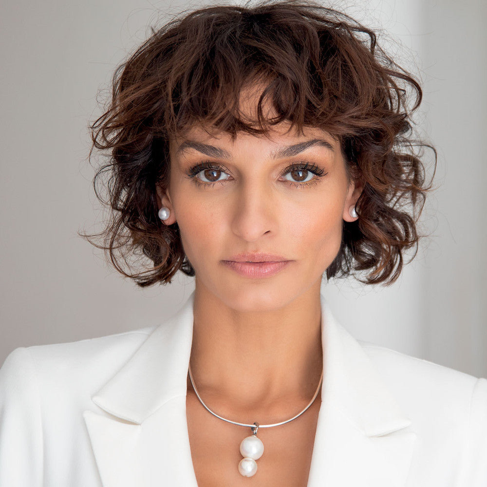 Contemporary Pearl Slider Pendant