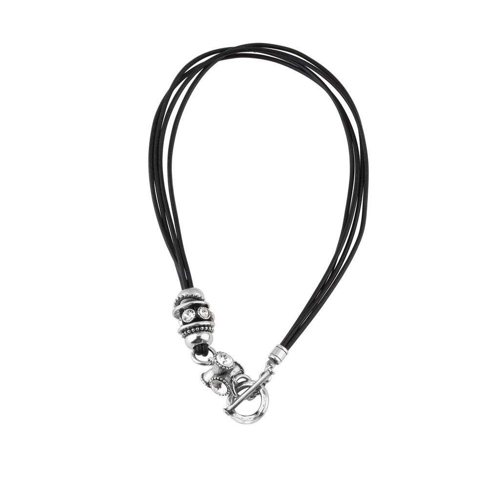 Diva Leather Necklace. N1649