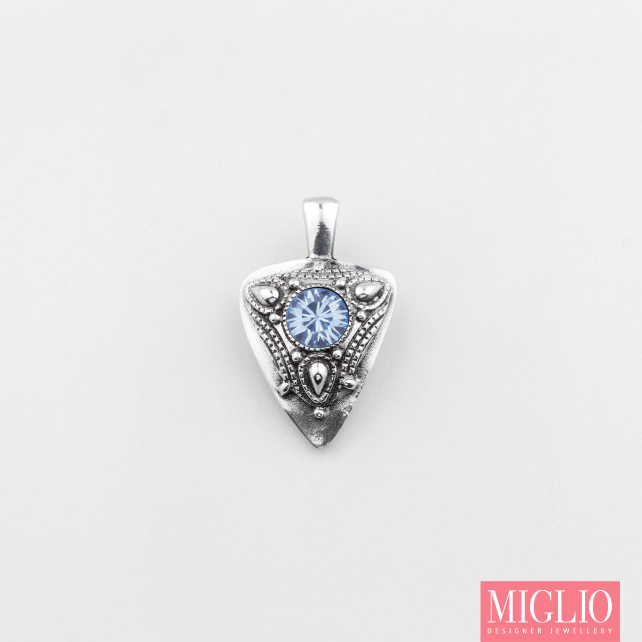 Light Blue Sapphire Pendant.