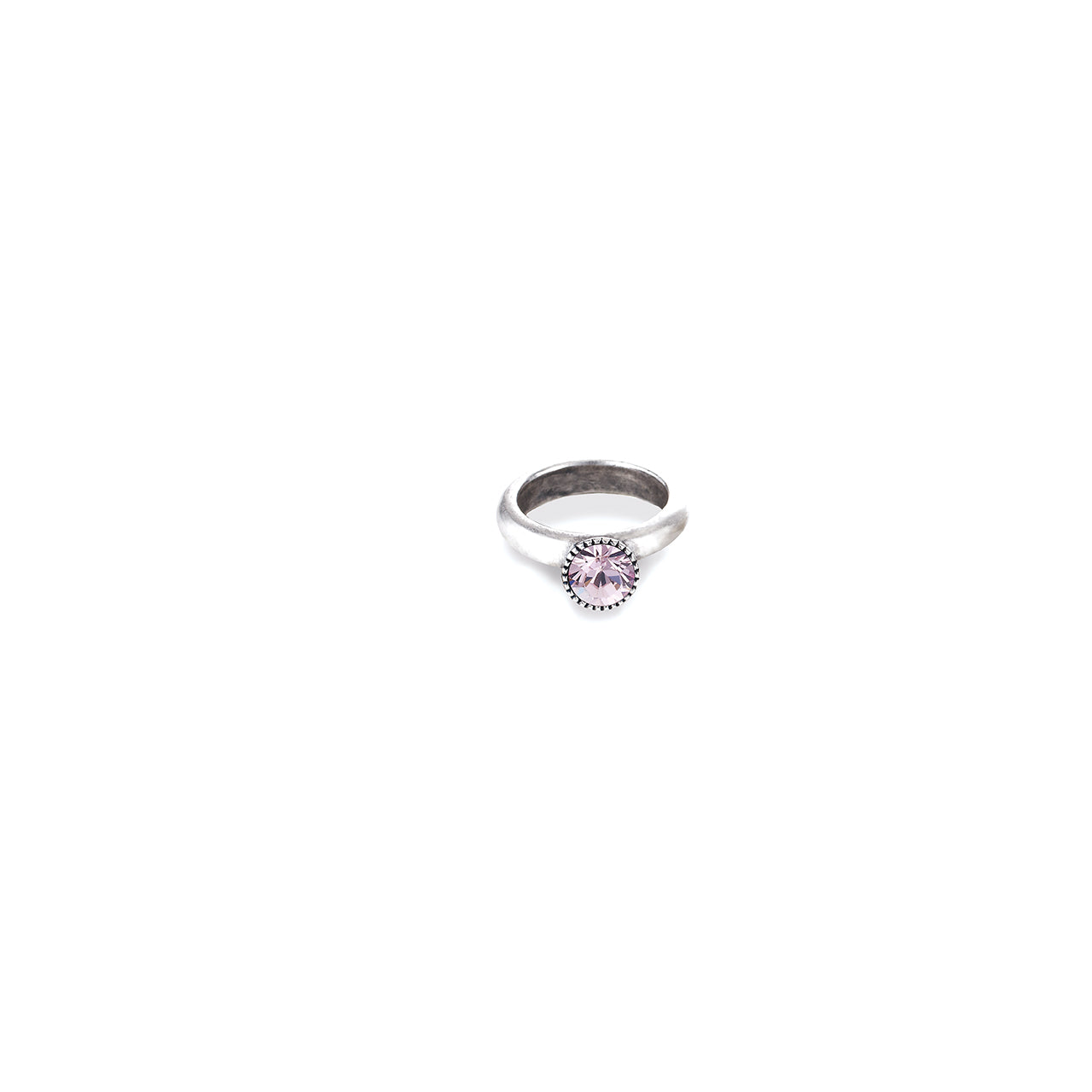 Light Amethyst Swarovski Crystal Ring. RR90