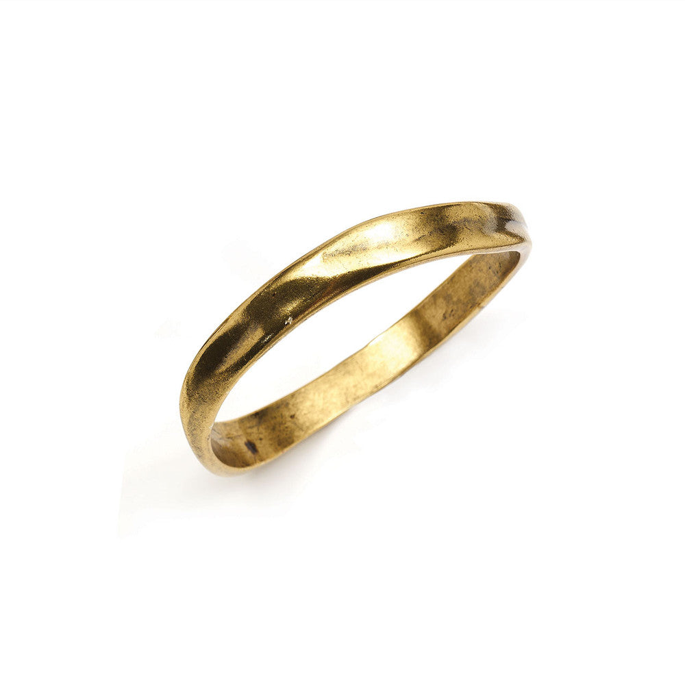 Olympic Gold Pattern Bangle on a white background.