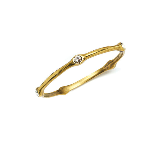 Olympic Gold Crystal Bangle