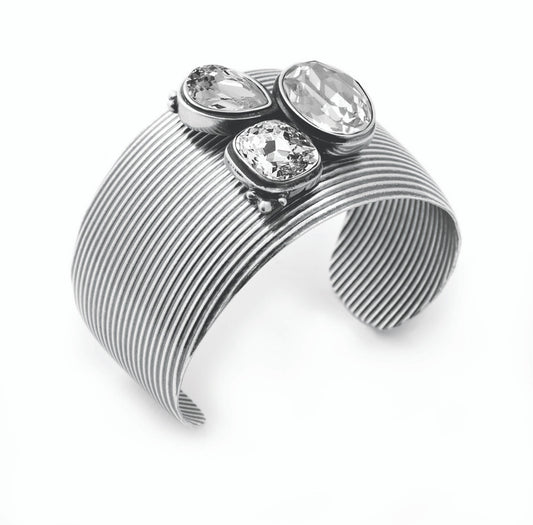 Bold Burnished Silver Bracelet