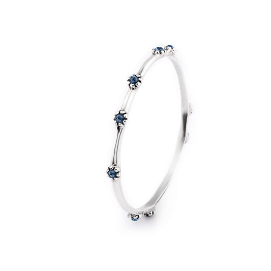 Denim Blue Radiance Bangle