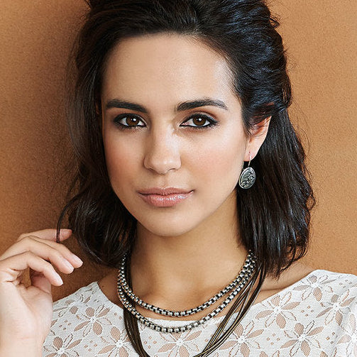 Floral Arabesque Drop Earrings (E2508)
