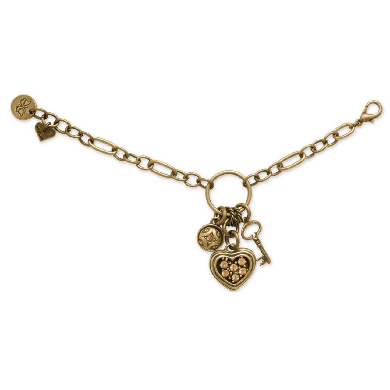 Antique Bronze Chain Bracelet. B910