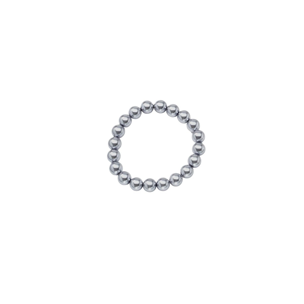 Grey Pearl Stretch Bracelet. B772