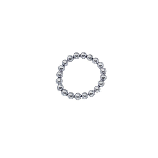Grey Pearl Stretch Bracelet. B772