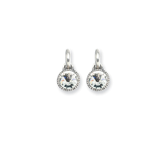 Swarovski Clear Crystal Drop Earrings Charm (E2057)