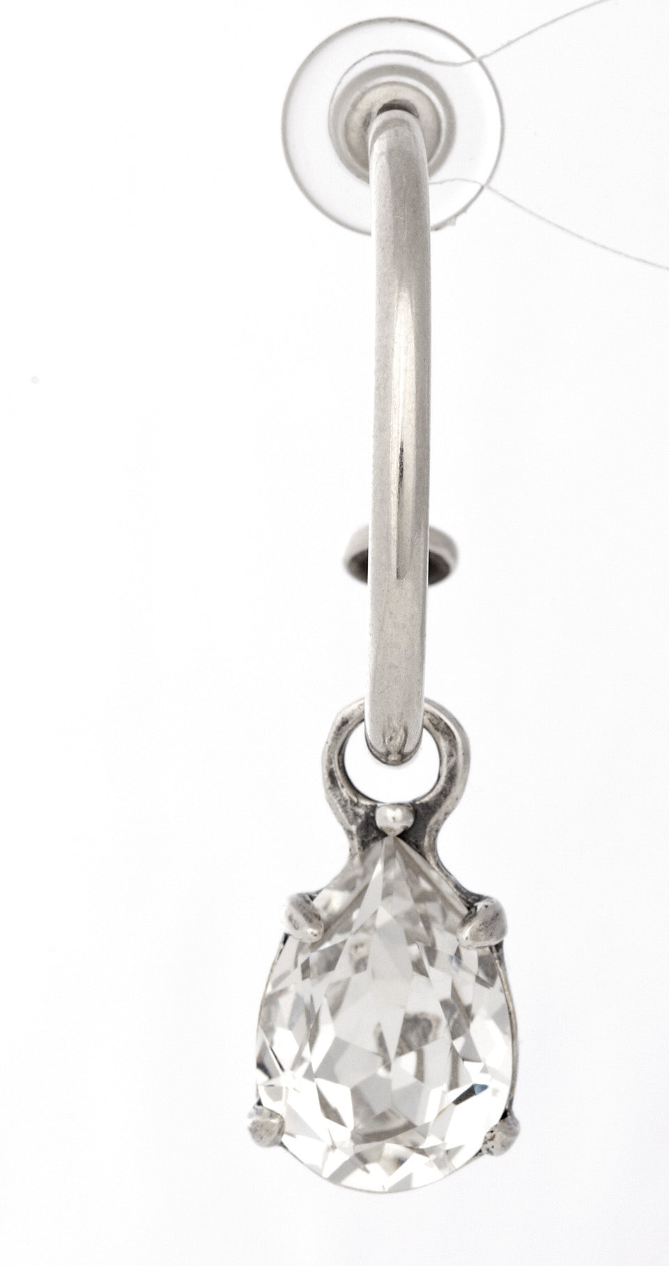 Teardrop Swarovski Crystal Earring Charm (E2264)