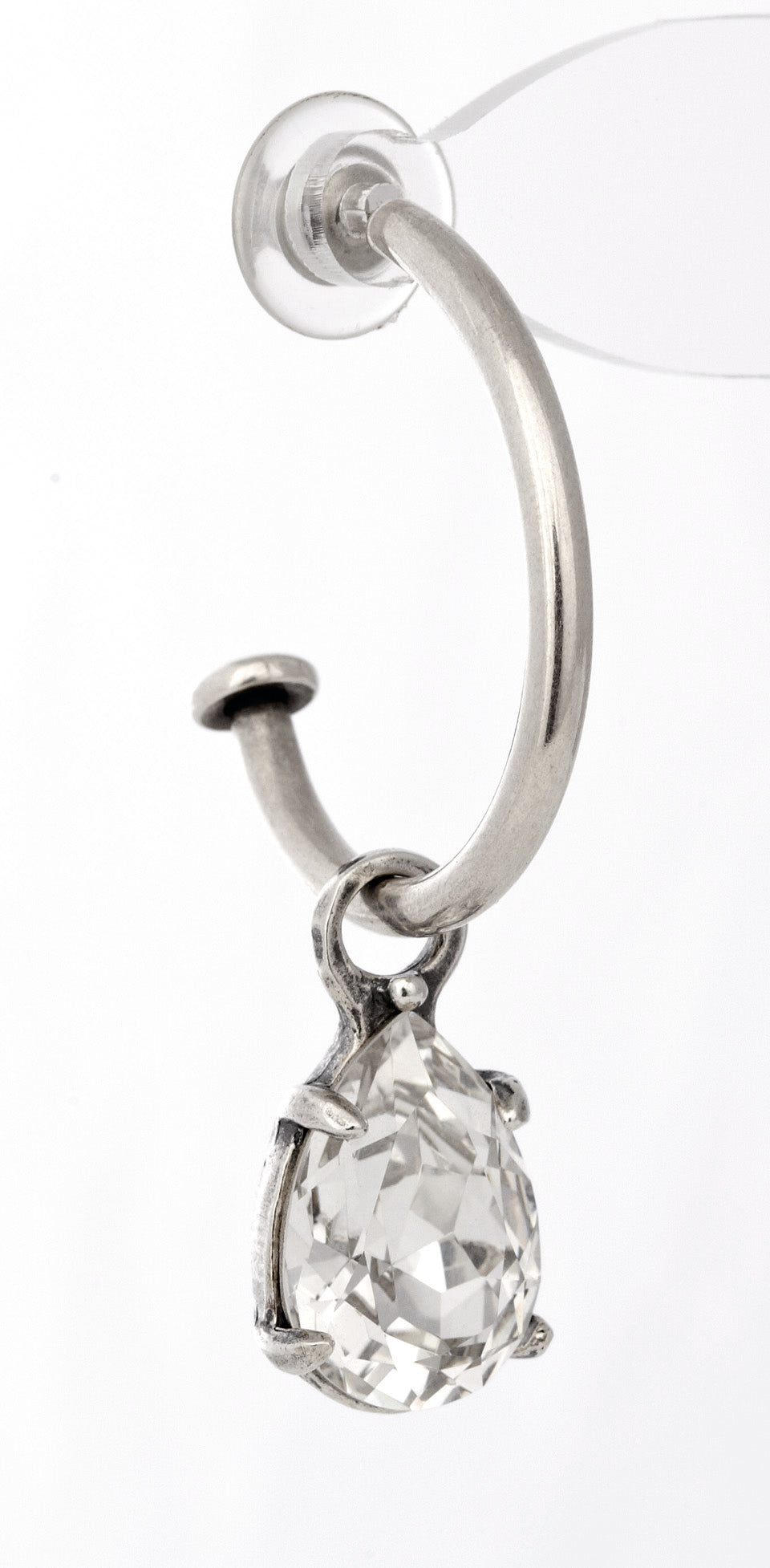 Teardrop Swarovski Crystal Earring Charm (E2264)