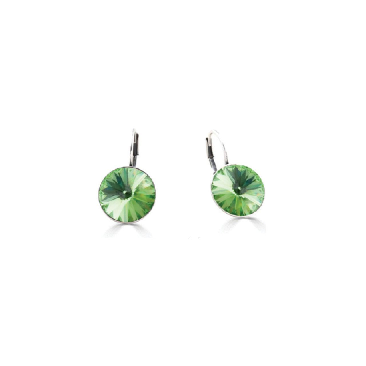 Temptation Drop Earrings 14mm Rivoli Swarovski crystals. E2847