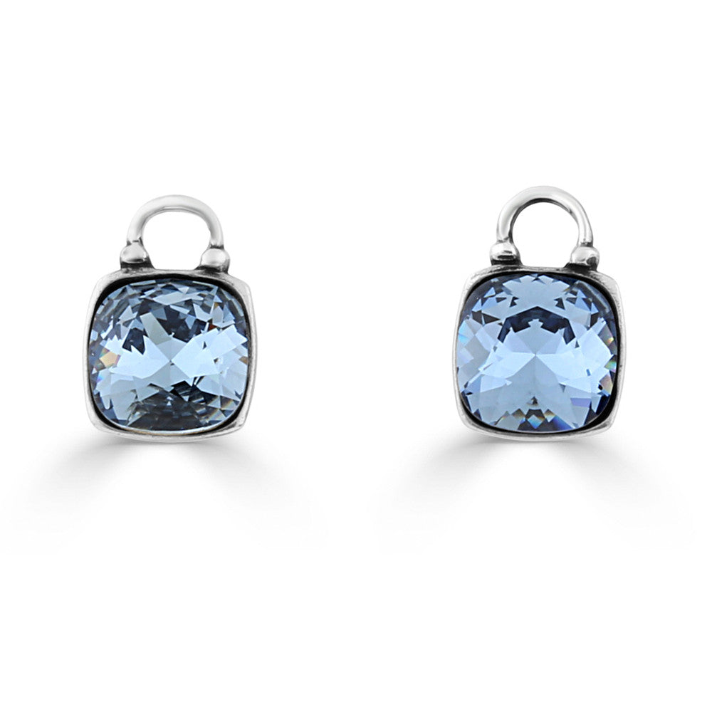 Denim Love To Love Earrings Charms  (hoops not included)