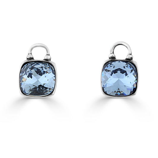 Denim Love To Love Earrings Charms  (hoops not included)