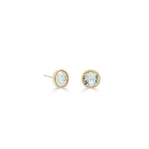 18ct Gold-plated Icon Stud Earrings. E4874