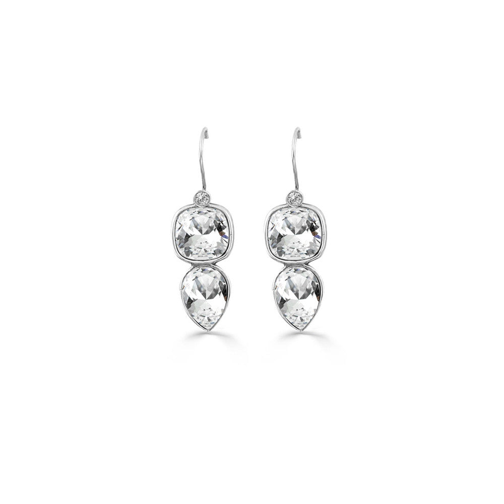 Treasured Double Crystal Earrings. E5247
