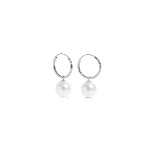Pearl Hoop Earrings