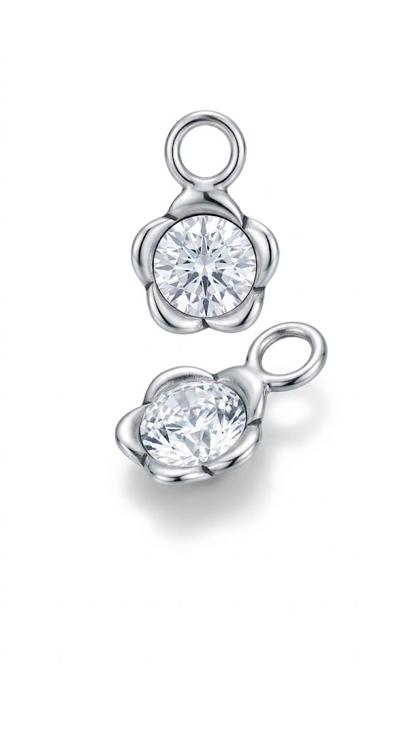 Glittering Rose Earring (E2008)