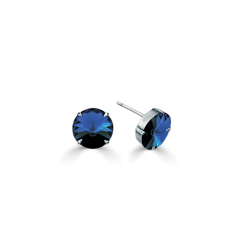 12mm Swarovski Crystal Rivoli Crystal Earrings. (E6047, E6043,E6041)