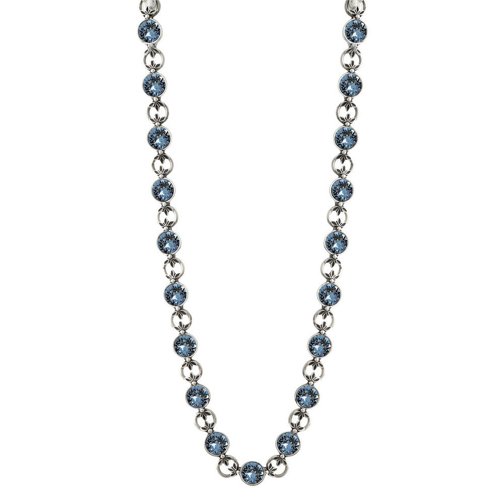 Denim Lily Rose Necklace. N1515