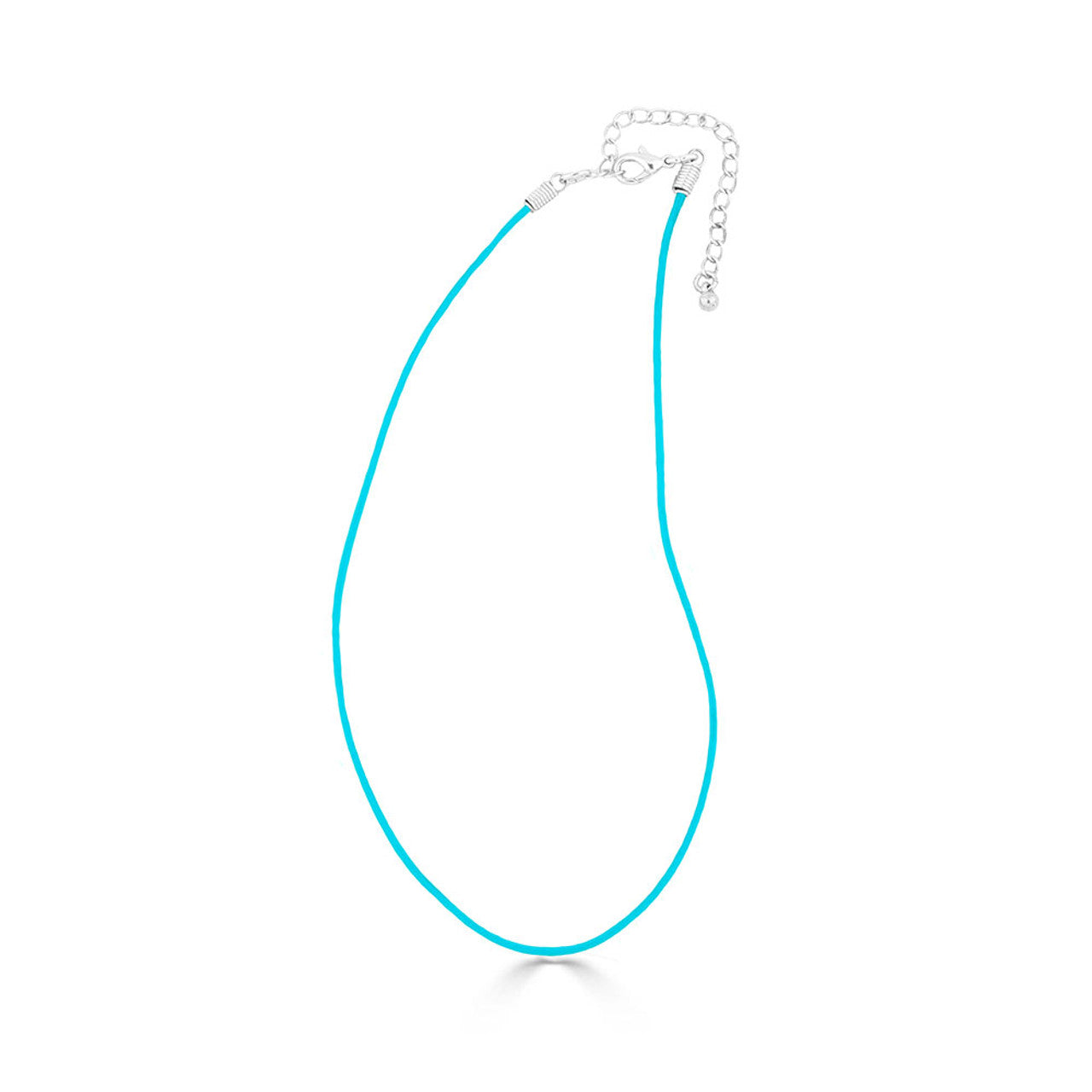 Ariel Turq Leather Necklace. N2048