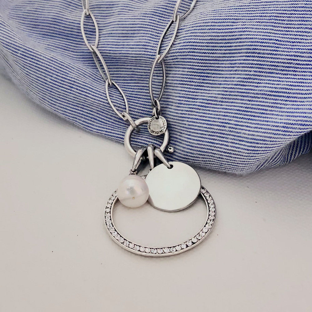 Sterling Silver 925 Petite Disc Pendant
