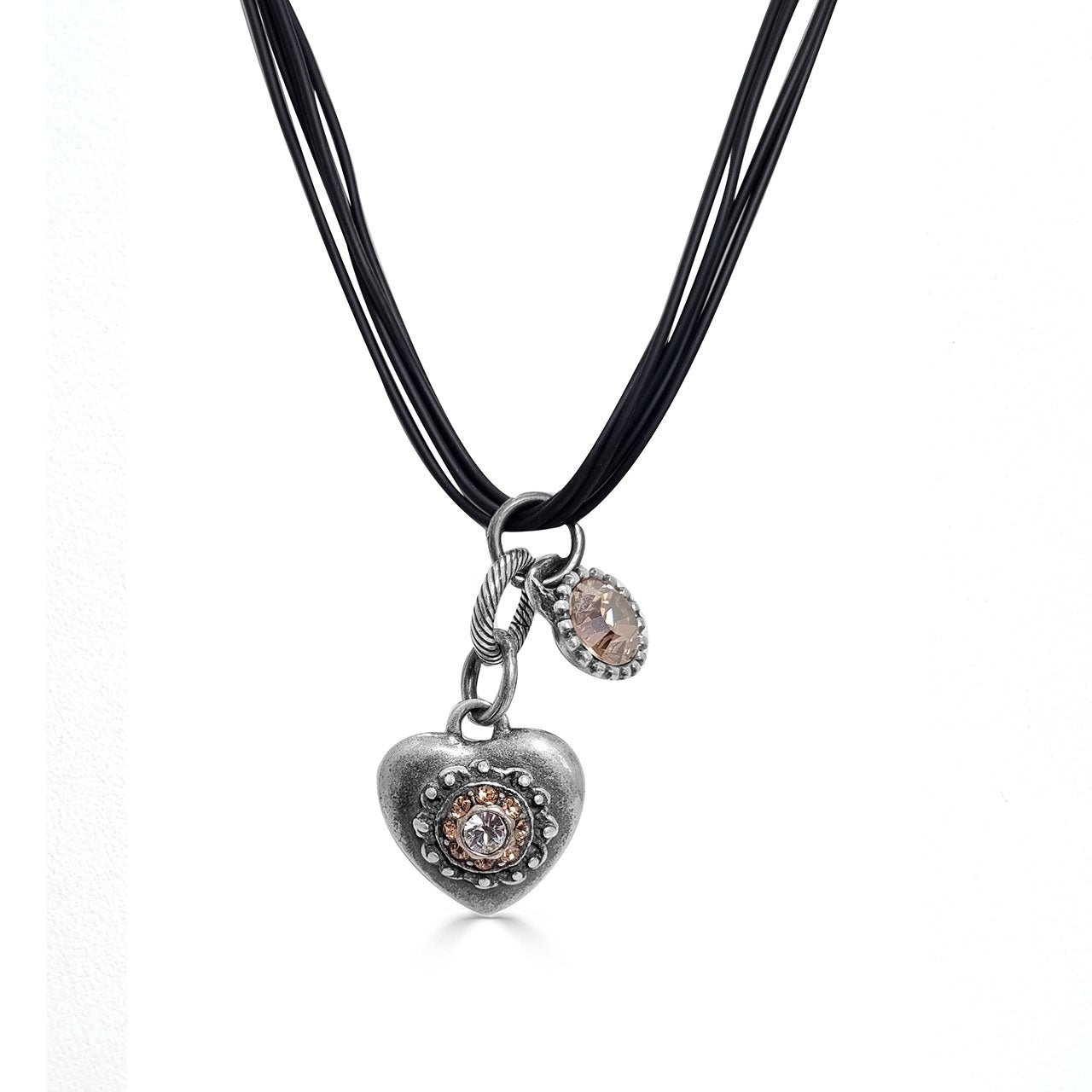 Fine Black Thong Necklace. N2417