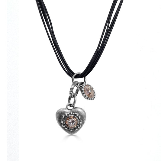 Fine Black Thong Necklace. N2417