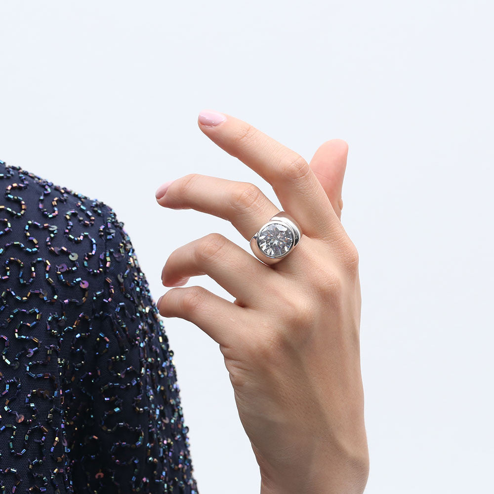 Stairway To Heaven Ring - Argentium Sterling Silver 925. RR167