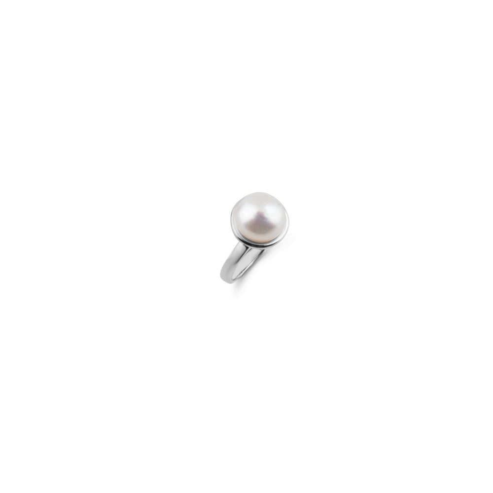 Urban Zen Pearl Ring - Sterling Silver 925. RR176