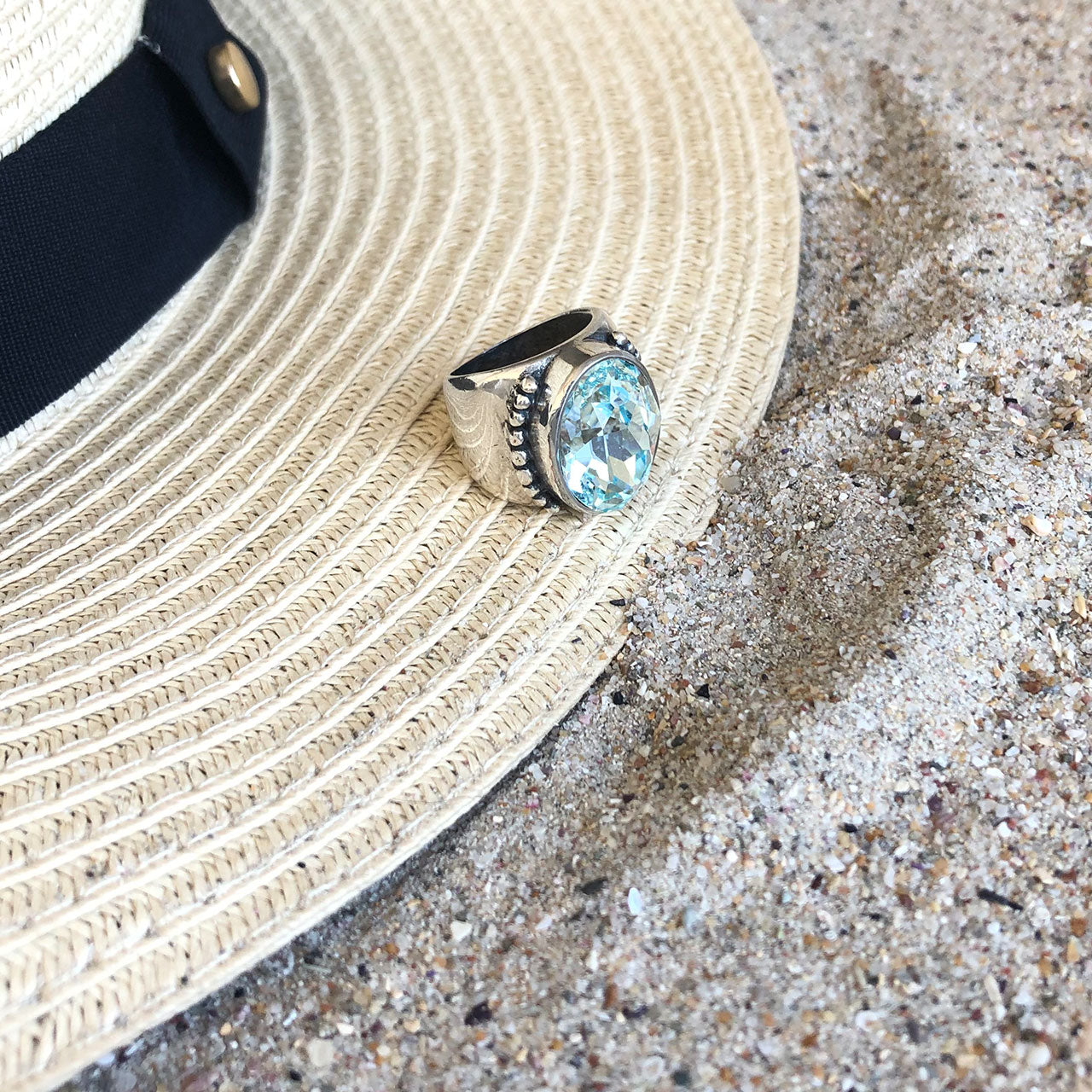 Light Azure Kierra Ring. RR449