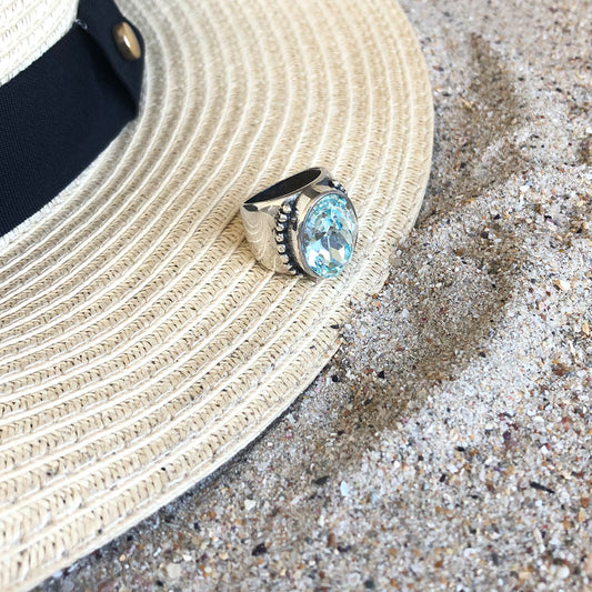 Light Azure Kierra Ring. RR449