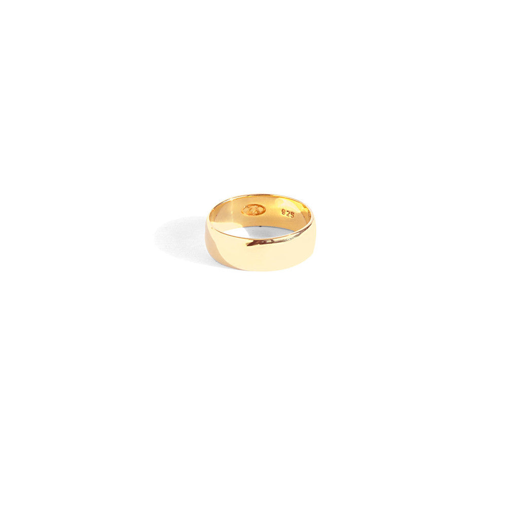 Gold Vermeil/ Sterling Silver 5mm Band. RR507