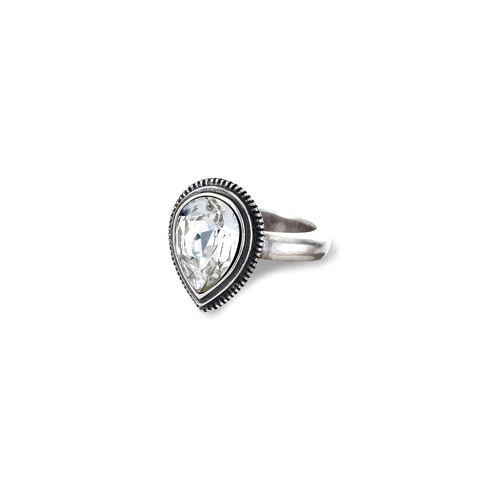 Swarovski Crystal Teardrop Ring