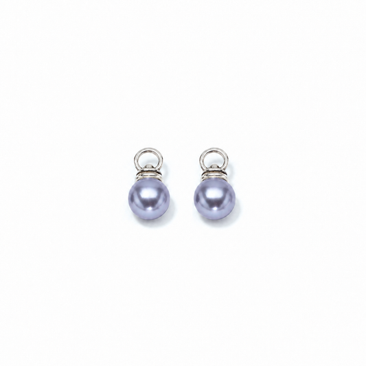 Tanzanite Pearl Earring Charms