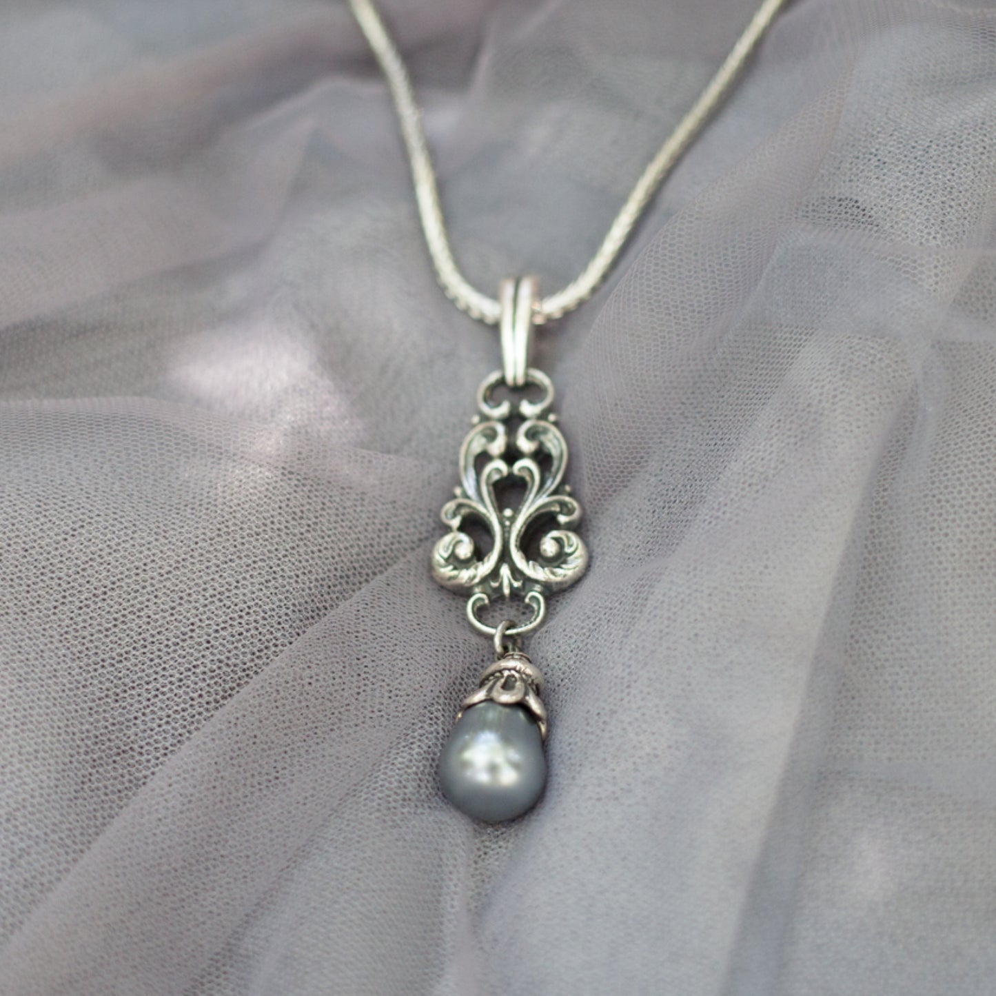 Wandering Soul White Pearl Pendant