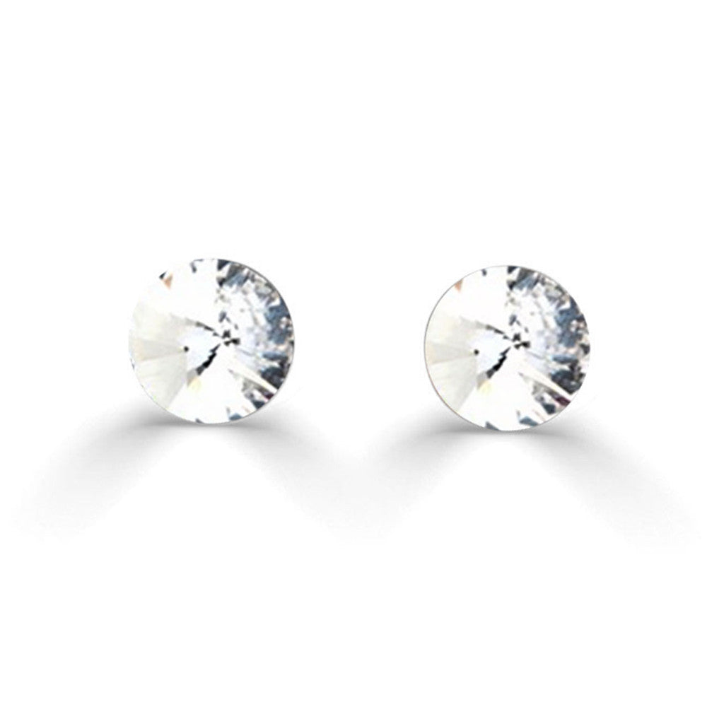 8mm Rivoli Swarovski crystal Stud Earrings. E5561