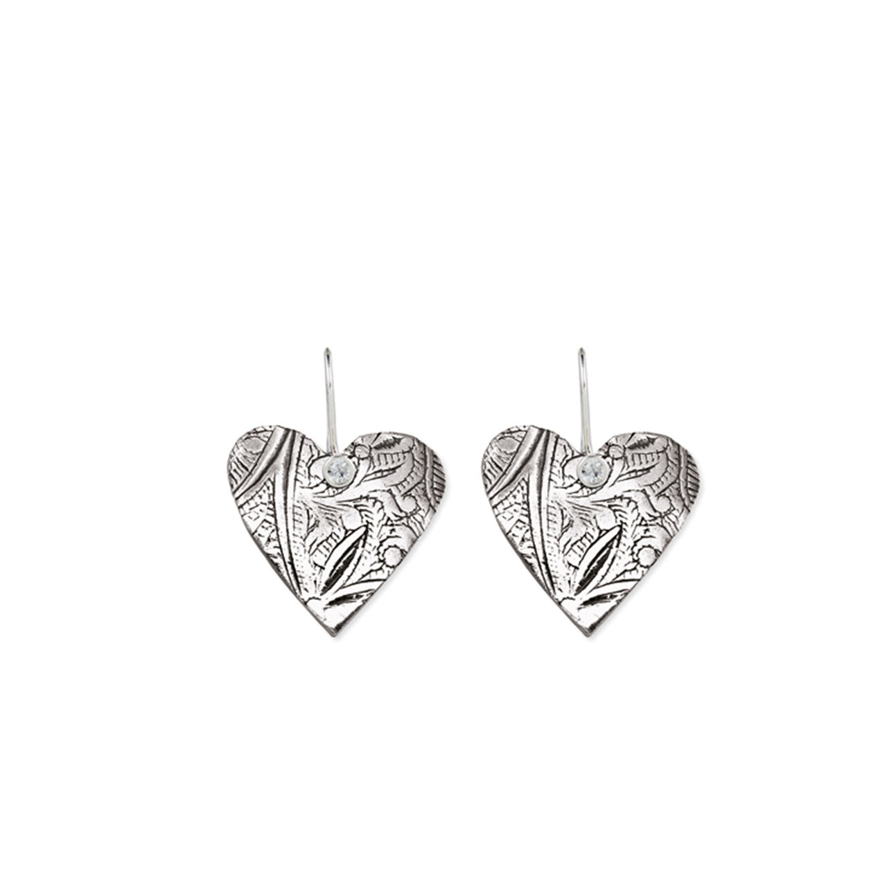 Rebel Heart Drop Earrings. E2334