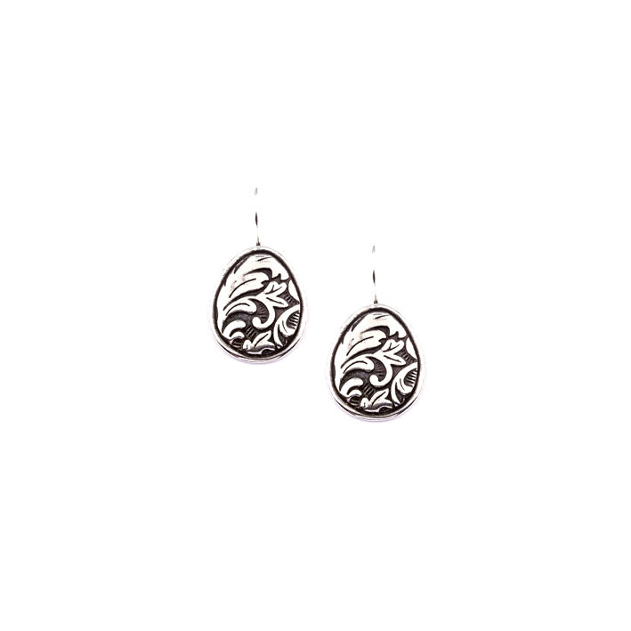Floral Arabesque Drop Earrings (E2508)