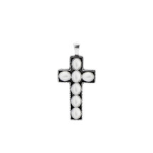 Pearl Cross Pendant. EN1103