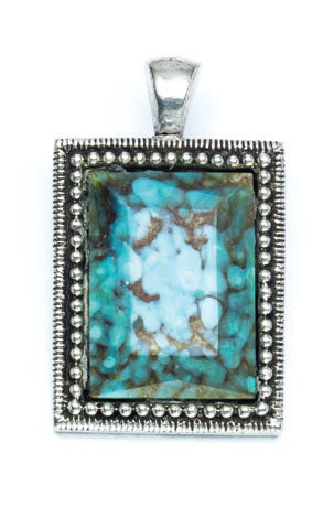 Turq Crystal Pendant. EN850
