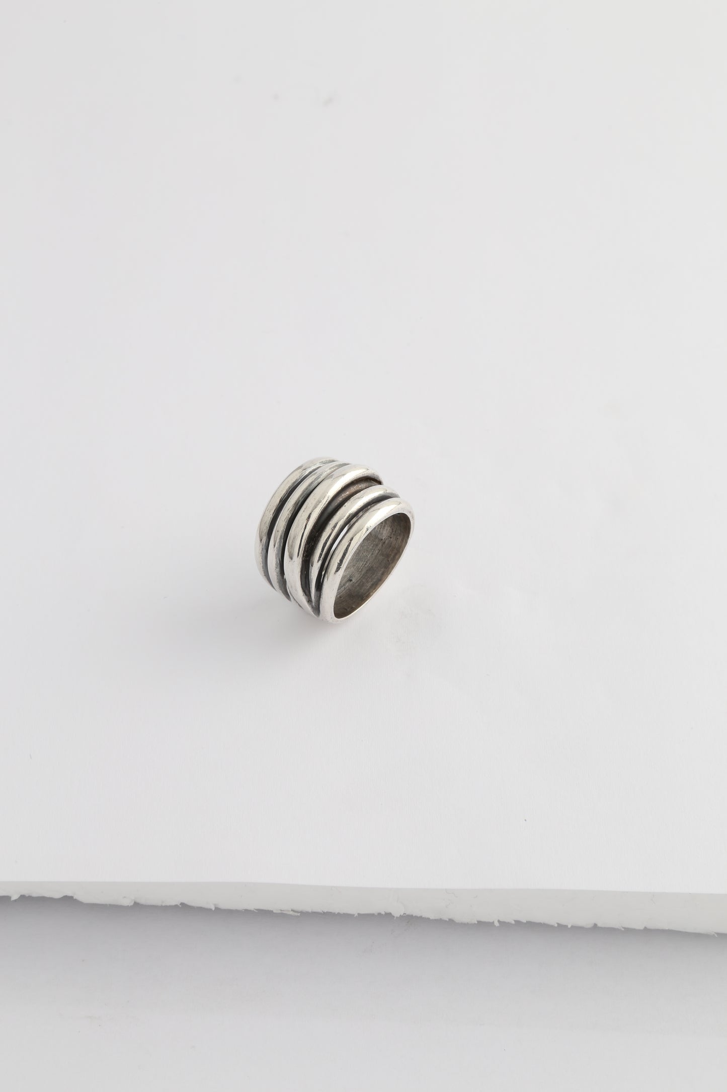 Burnished Silver Multi-band ring